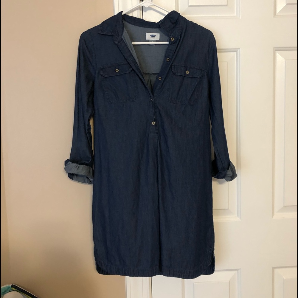 old navy denim colored dress